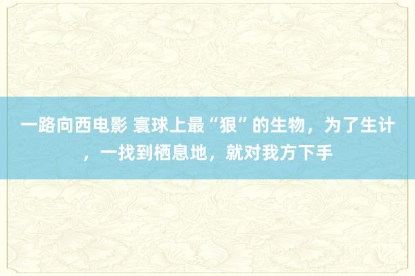 一路向西电影 寰球上最“狠”的生物，为了生计，一找到栖息地，就对我方下手