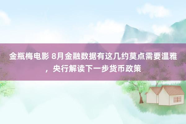 金瓶梅电影 8月金融数据有这几约莫点需要温雅，央行解读下一步货币政策