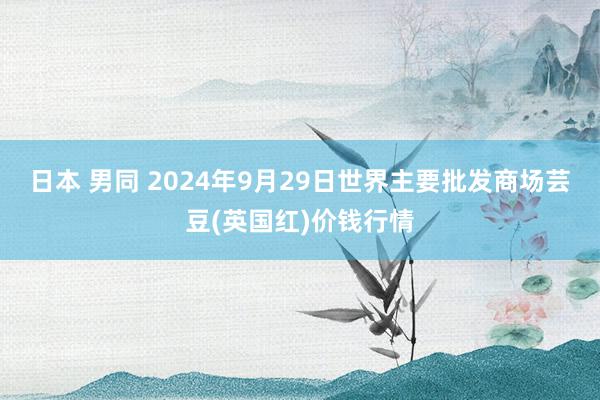 日本 男同 2024年9月29日世界主要批发商场芸豆(英国红)价钱行情