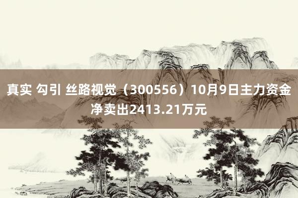 真实 勾引 丝路视觉（300556）10月9日主力资金净卖出2413.21万元