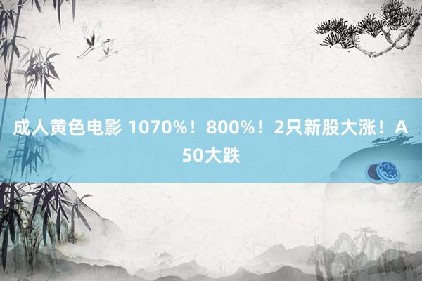 成人黄色电影 1070%！800%！2只新股大涨！A50大跌