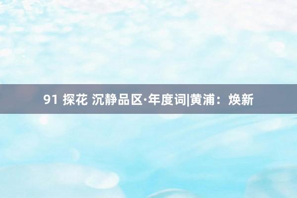 91 探花 沉静品区·年度词|黄浦：焕新